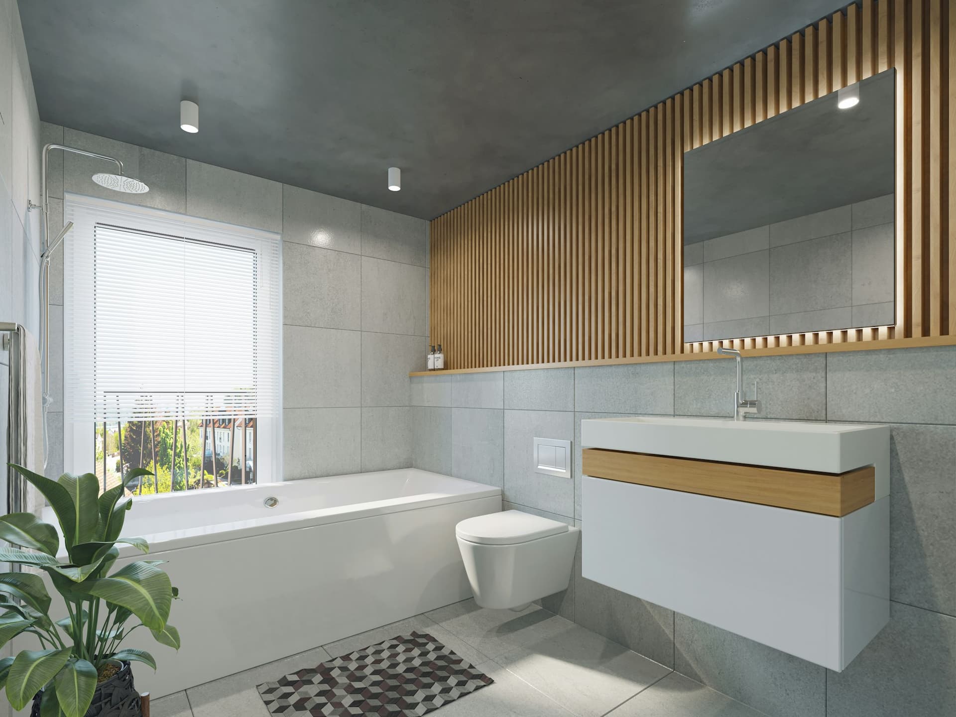 Küvetli banyo